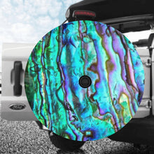 Load image into Gallery viewer, Abalone Spare Tire Cover with Backup Camera Hole (32 Inch)