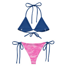 Load image into Gallery viewer, Pink Saltwater Camo recycled string bikini