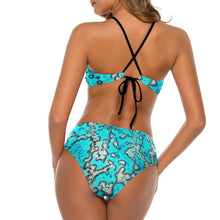 Load image into Gallery viewer, Barrier Reef Women’s Full-Coverage Halter Bikini &amp; Low-Rise Bottoms |