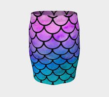 Load image into Gallery viewer, Cotton Candy Mermaid Fitted Skirt