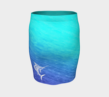 Load image into Gallery viewer, Ombre Sailfish Fitted Skirt