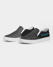 Load image into Gallery viewer, Fin Stalker Fish Scale Grey Men's Slip-On Canvas Shoe