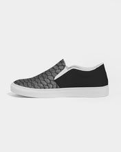 Load image into Gallery viewer, Fin Stalker Fish Scale Grey Men's Slip-On Canvas Shoe
