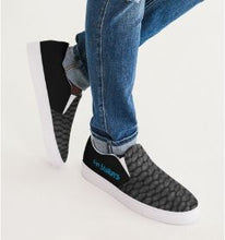 Load image into Gallery viewer, Gray Fish Scale Fin Stalkers Men's Slip-On Canvas Shoe
