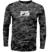 Load image into Gallery viewer, Fin Stalkers Mossy Oak Elements XT Long Sleeve Shirt available in Blacktip, Bonefish and Marlin colors!