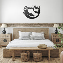 Load image into Gallery viewer, Personalized Mermaid Metal Wall Art