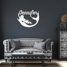 Load image into Gallery viewer, Personalized Mermaid Metal Wall Art