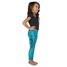 Load image into Gallery viewer, Teal Youth Mermaid Leggings