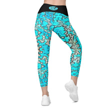 Load image into Gallery viewer, Barrier Reef High Waisted Leggings with Side Pockets available in XS to Plus Size 6XL