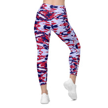 Load image into Gallery viewer, Patriotic Saltwater Camo High-waisted Leggings with pockets