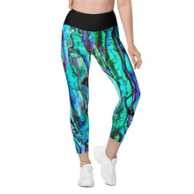 Load image into Gallery viewer, Abalone High-Waisted Leggings with pockets in XS to Plus Size 6XL