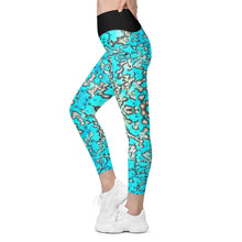 Load image into Gallery viewer, Barrier Reef High Waisted Leggings with Side Pockets available in XS to Plus Size 6XL