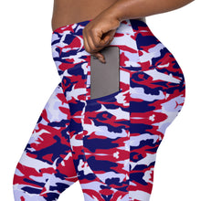Load image into Gallery viewer, Patriotic Saltwater Camo High-waisted Leggings with pockets