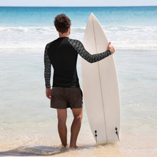 Load image into Gallery viewer, Grey Fin Stalkers Fish Scale Men's Rash Guard