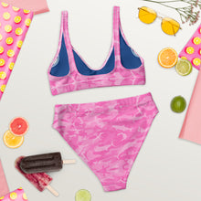 Load image into Gallery viewer, Pink Saltwater Camo Recycled high-waisted bikini XS - 3XL