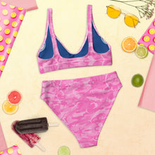 Load image into Gallery viewer, Pink Saltwater Camo Recycled high-waisted bikini XS - 3XL