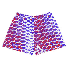 Load image into Gallery viewer, Patriotic Fish Scale Women's Athletic Shorts
