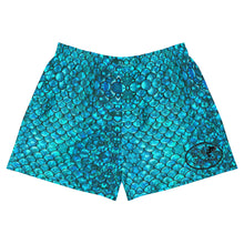 Load image into Gallery viewer, Mermaid Teals Women's Athletic Shorts