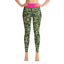 Load image into Gallery viewer, Green Saltwater Camo Yoga Leggings