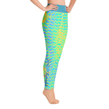Load image into Gallery viewer, Yellow Tail Reel Mermaid Yoga Leggings