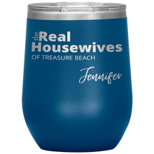 Load image into Gallery viewer, The Real Housewives Wine Tumbler with your location and name - Island Mermaid Tribe