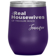 Load image into Gallery viewer, The Real Housewives Wine Tumbler with your location and name - Island Mermaid Tribe
