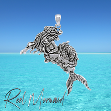 Load image into Gallery viewer, Moveable Mermaid Sterling Silver Pendant | Gift for Mermaid | Gift for her