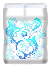 Load image into Gallery viewer, Marlin, Mahi, And Sailfish Blues - Duvet Cover