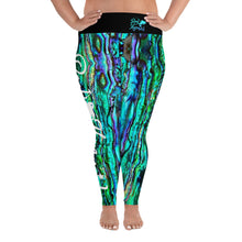 Load image into Gallery viewer, Reel Mermaid Abalone Print Plus Size Leggings