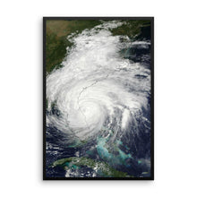 Load image into Gallery viewer, Framed Hurricane Matthew poster - Island Mermaid Tribe