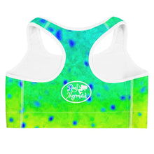 Load image into Gallery viewer, Mahi Print Sports bra - Island Mermaid Tribe