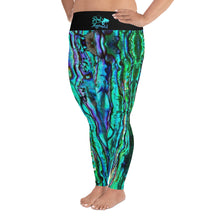 Load image into Gallery viewer, Reel Mermaid Abalone Print Plus Size Leggings