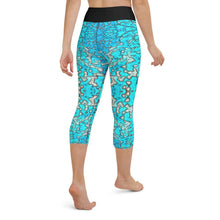 Load image into Gallery viewer, Barrier Reef Yoga Capri Leggings - Island Mermaid Tribe