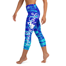 Load image into Gallery viewer, Royal Mermaflage Capri Leggings