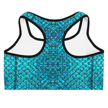 Load image into Gallery viewer, Mermaid Teals Sports bra