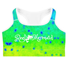 Load image into Gallery viewer, Mahi Print Sports bra - Island Mermaid Tribe