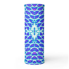 Load image into Gallery viewer, Blue Fish Scale Neck Gaiter/Buff/Scarf/Mask - Island Mermaid Tribe