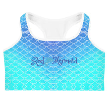 Load image into Gallery viewer, Ombre Blues Sports bra