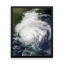 Load image into Gallery viewer, Framed Hurricane Matthew poster - Island Mermaid Tribe