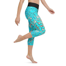 Load image into Gallery viewer, Barrier Reef Yoga Capri Leggings - Island Mermaid Tribe