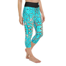 Load image into Gallery viewer, Barrier Reef Yoga Capri Leggings - Island Mermaid Tribe