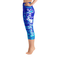 Load image into Gallery viewer, Royal Mermaflage Capri Leggings
