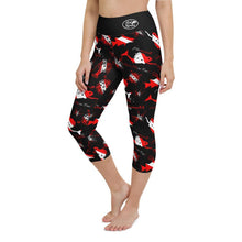 Load image into Gallery viewer, Dive Mermaid Yoga Capri Leggings - Island Mermaid Tribe