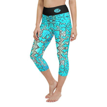 Load image into Gallery viewer, Barrier Reef Yoga Capri Leggings - Island Mermaid Tribe