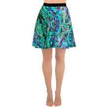 Load image into Gallery viewer, Abalone Print Skater Skirt - Island Mermaid Tribe