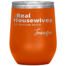 Load image into Gallery viewer, The Real Housewives Wine Tumbler with your location and name - Island Mermaid Tribe