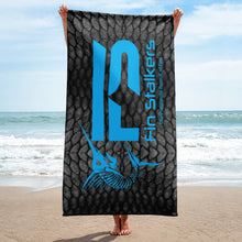 Load image into Gallery viewer, Fin Stalkers Grey Boat/Beach Towel